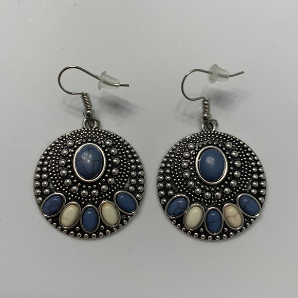 Sandstone Paradise Blue Earrings - Picture 3 of 4